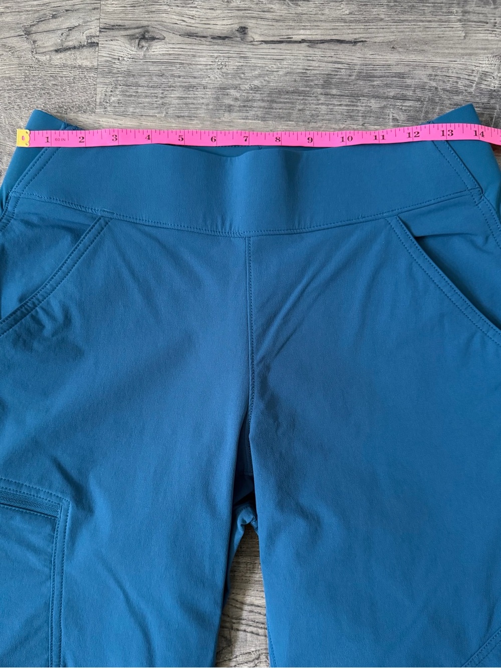 Duluth Trading Co Flexpedition Pull On Slim Leg Pants Size 6 Blue Hiking Travel - Picture 11 of 14